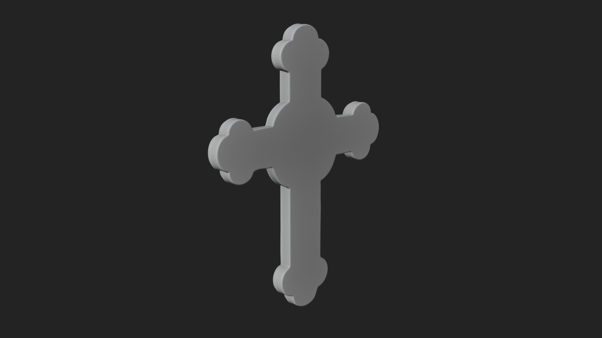 Carved Relief Wall Cross Design 13 3D Print Model 3D Model