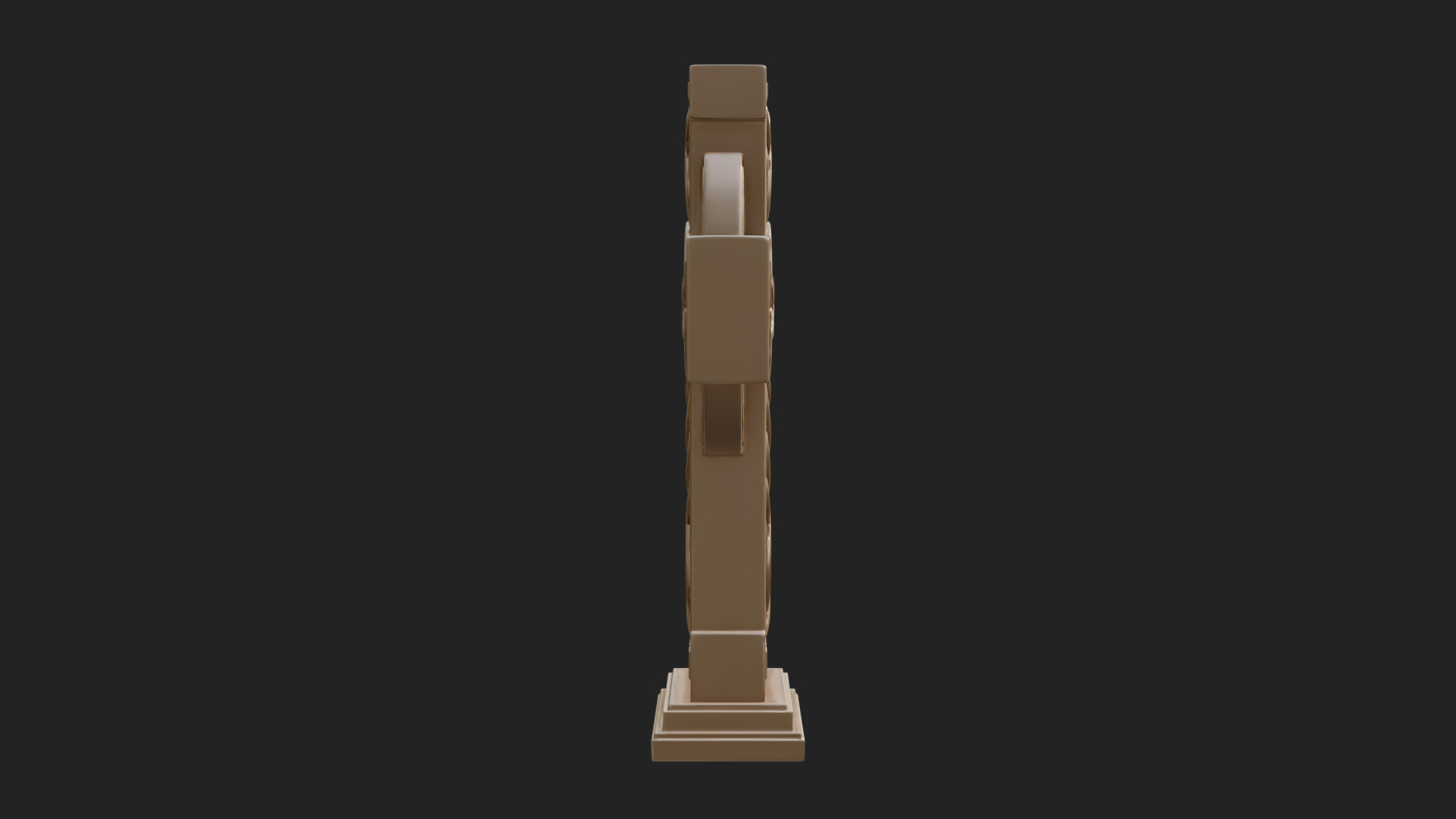 Carved Relief Wall Cross Design 130 3D Print Model 3D Model