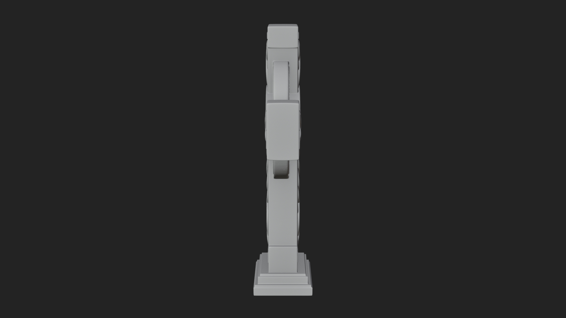 Carved Relief Wall Cross Design 130 3D Print Model 3D Model