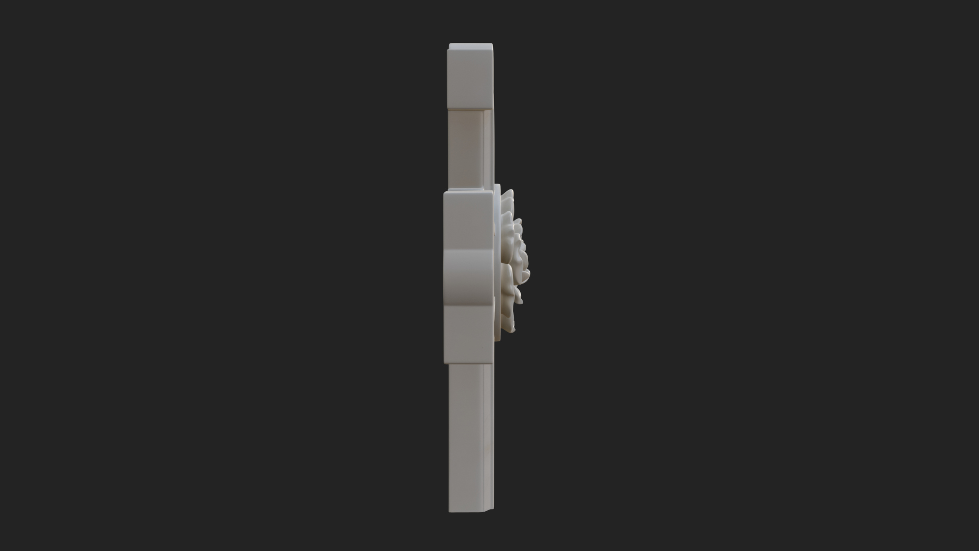 Carved Relief Wall Cross Design 131 3D Print Model 3D Model