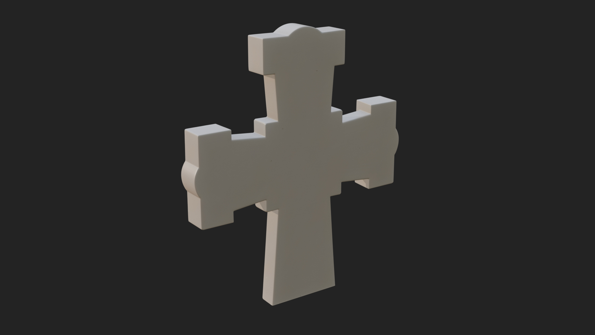 Carved Relief Wall Cross Design 131 3D Print Model 3D Model