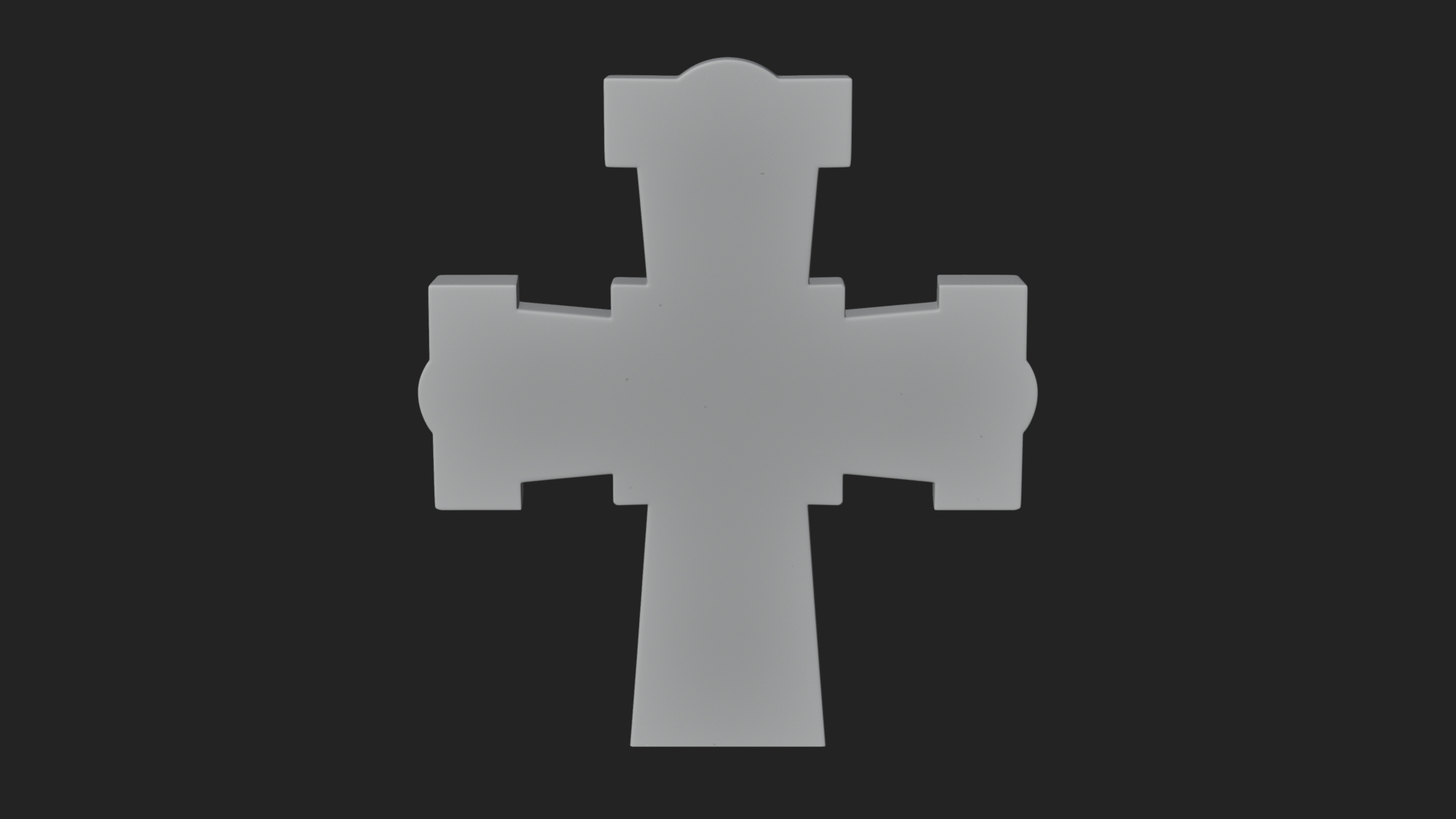 Carved Relief Wall Cross Design 131 3D Print Model 3D Model