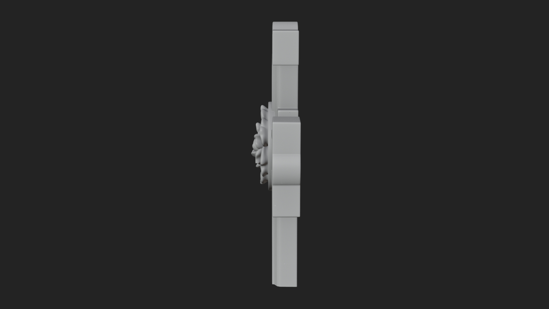 Carved Relief Wall Cross Design 131 3D Print Model 3D Model