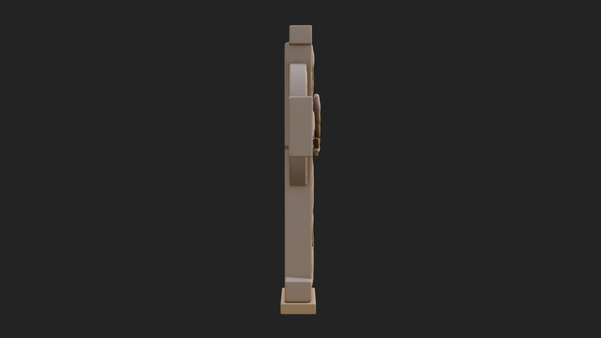 Carved Relief Wall Cross Design 132 3D Print Model 3D Model
