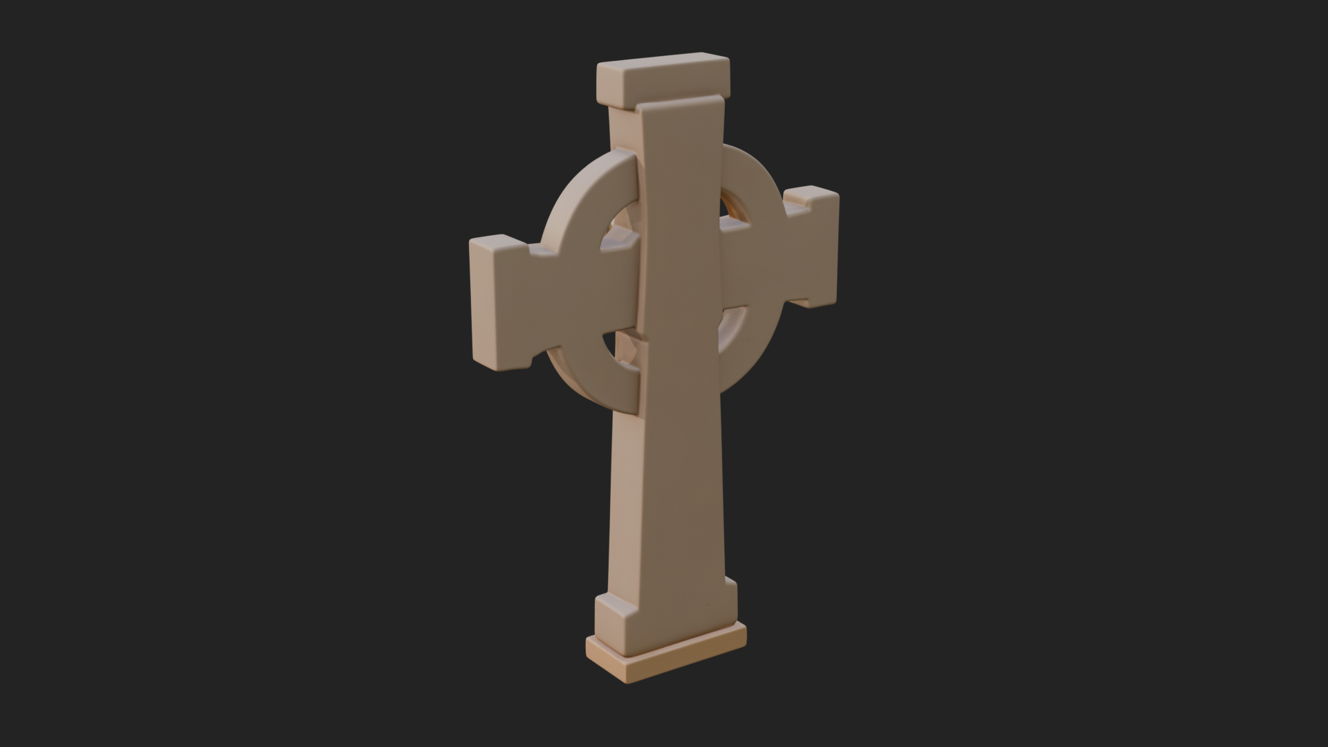 Carved Relief Wall Cross Design 132 3D Print Model 3D Model