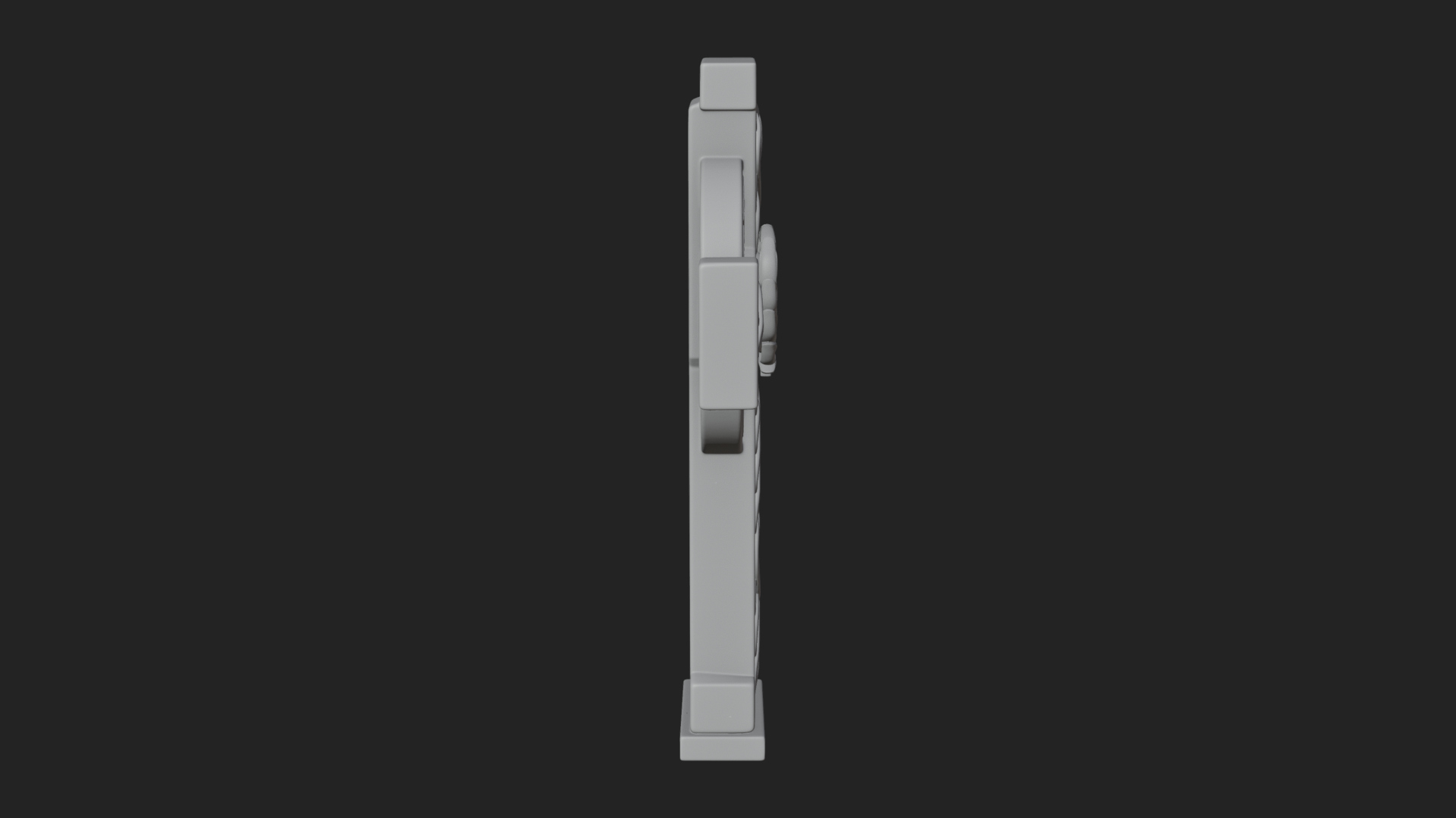 Carved Relief Wall Cross Design 132 3D Print Model 3D Model