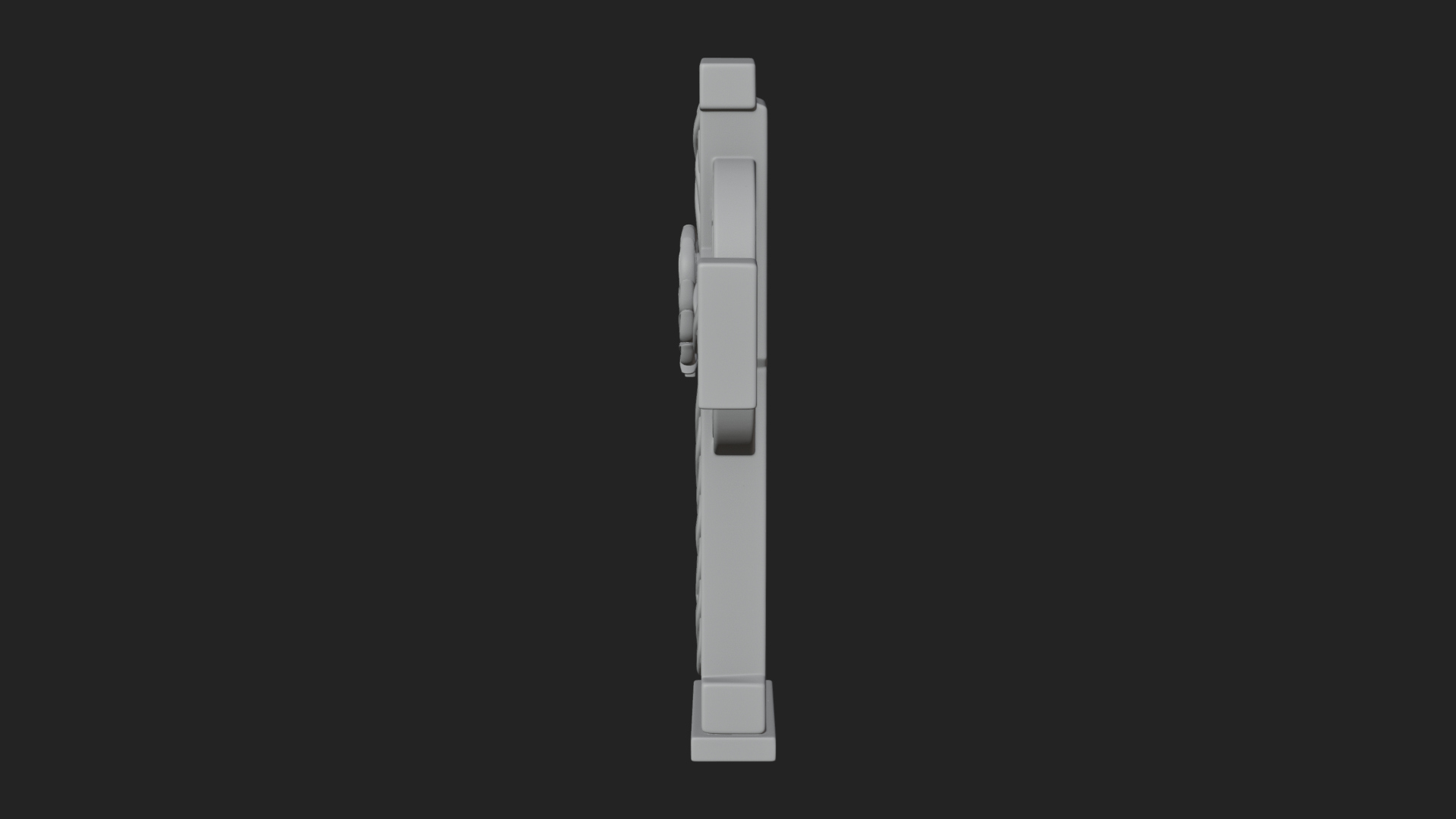 Carved Relief Wall Cross Design 132 3D Print Model 3D Model