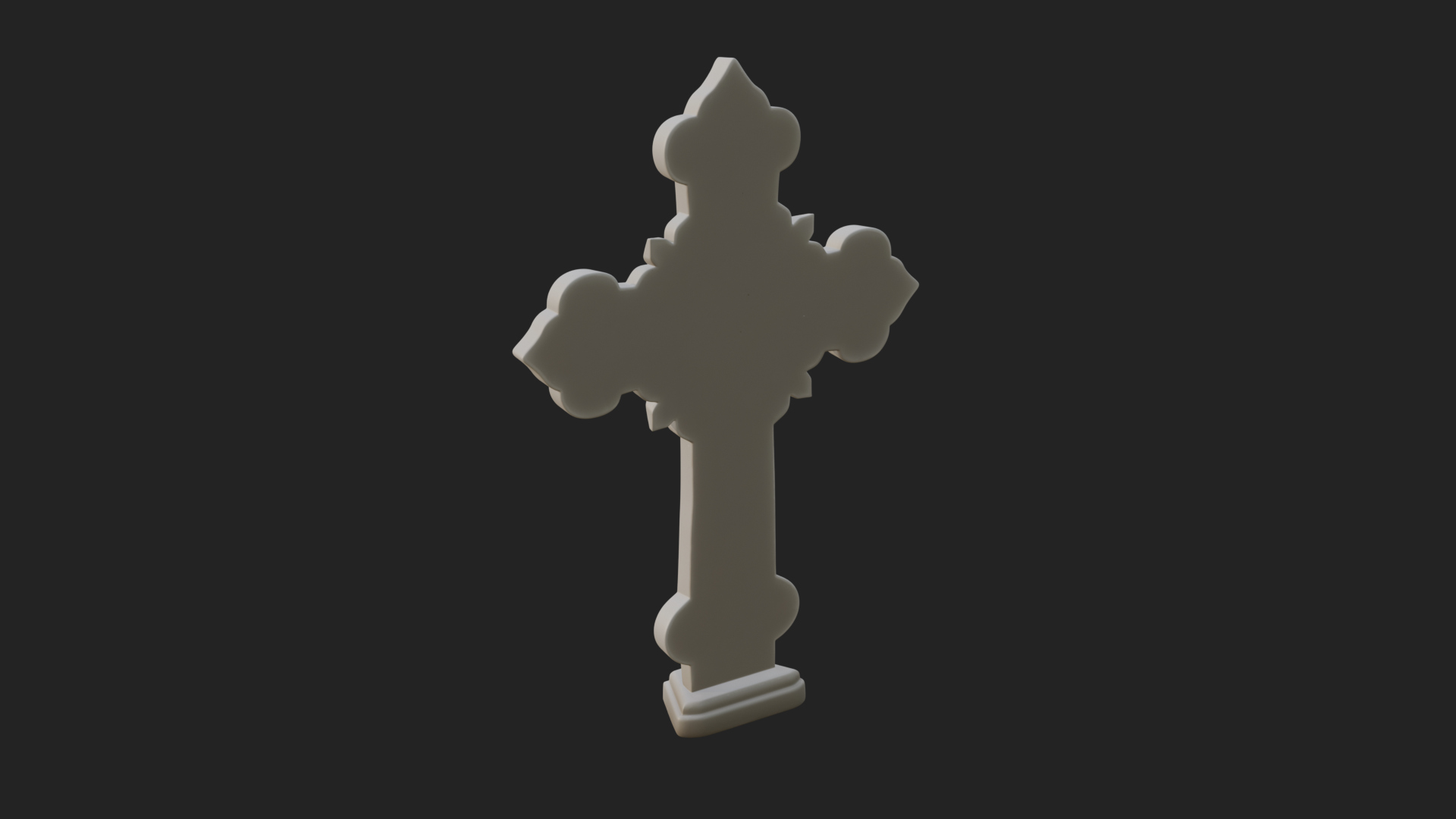 Carved Relief Wall Cross Design 133 3D Print Model 3D Model