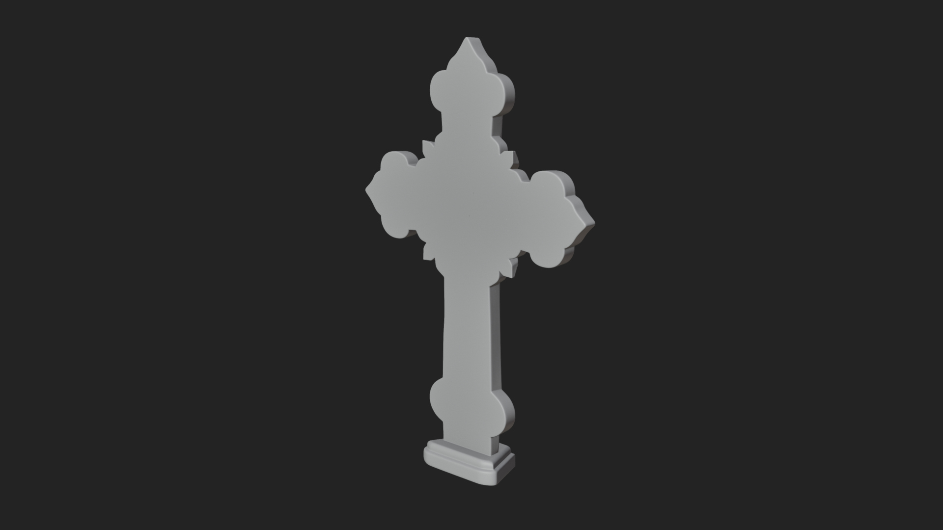 Carved Relief Wall Cross Design 133 3D Print Model 3D Model