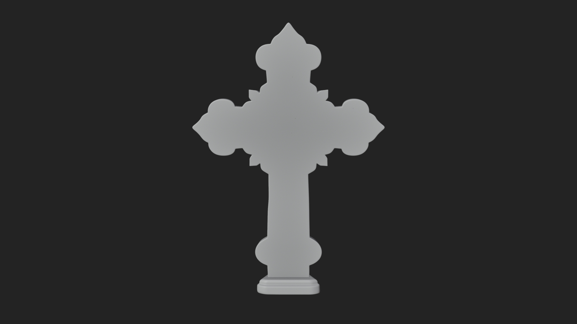 Carved Relief Wall Cross Design 133 3D Print Model 3D Model