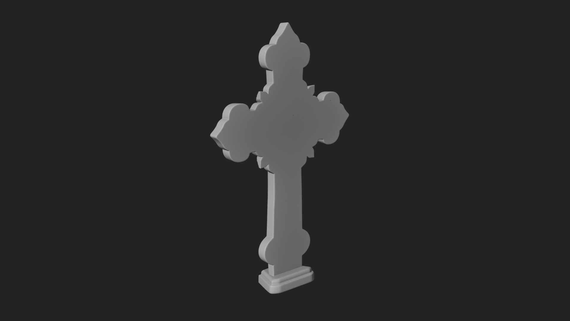 Carved Relief Wall Cross Design 133 3D Print Model 3D Model