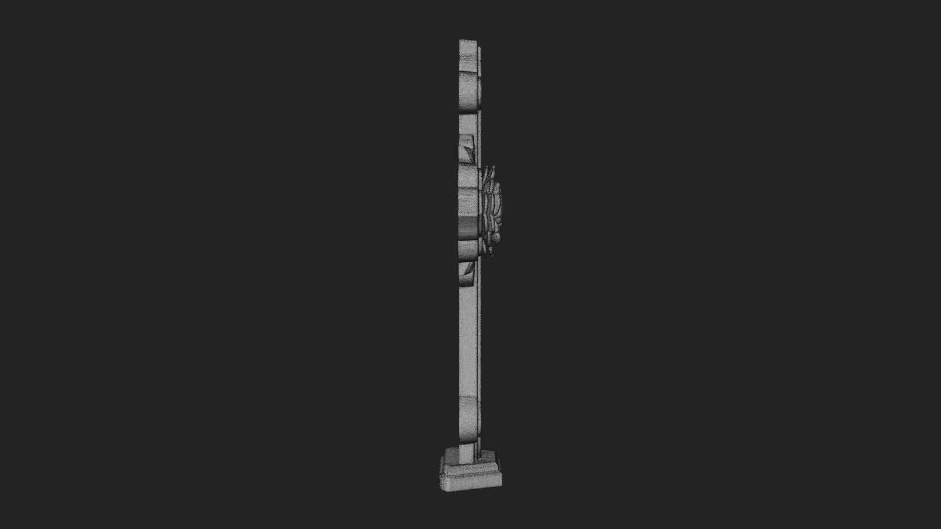 Carved Relief Wall Cross Design 133 3D Print Model 3D Model