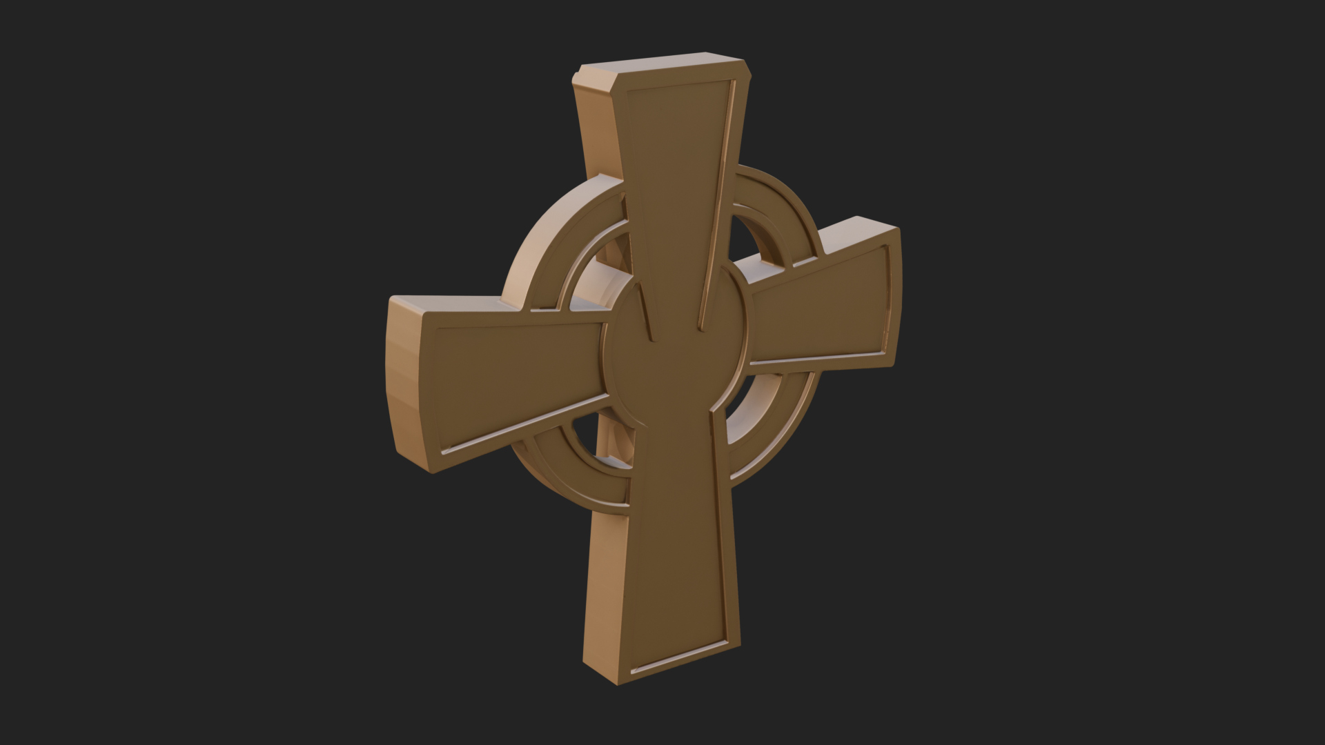 Carved Relief Wall Cross Design 134 3D Print Model 3D Model