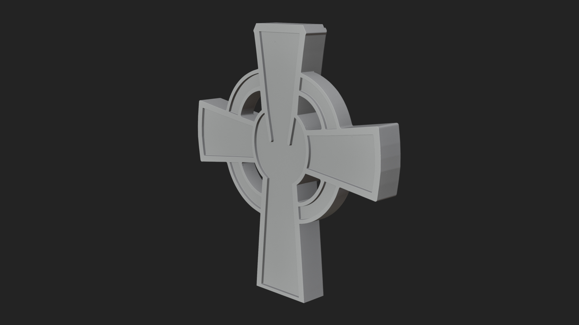 Carved Relief Wall Cross Design 134 3D Print Model 3D Model