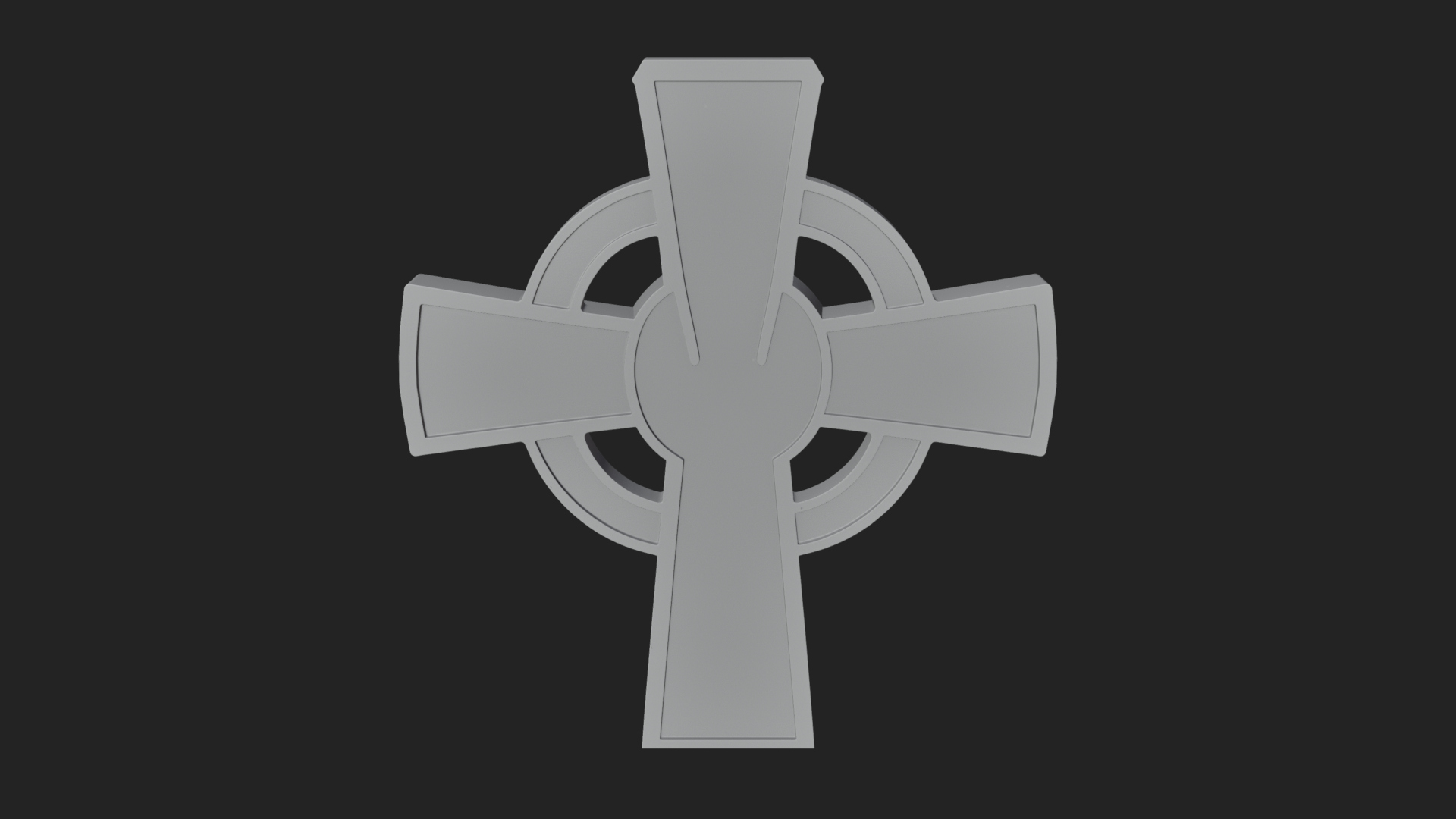 Carved Relief Wall Cross Design 134 3D Print Model 3D Model