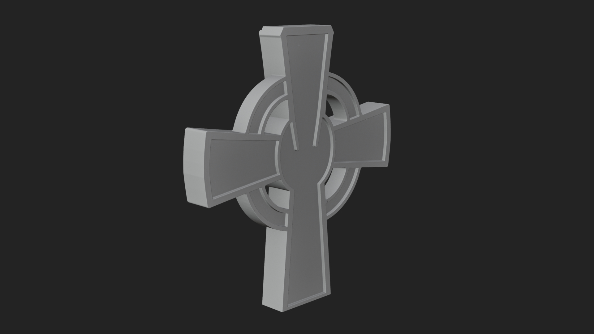 Carved Relief Wall Cross Design 134 3D Print Model 3D Model
