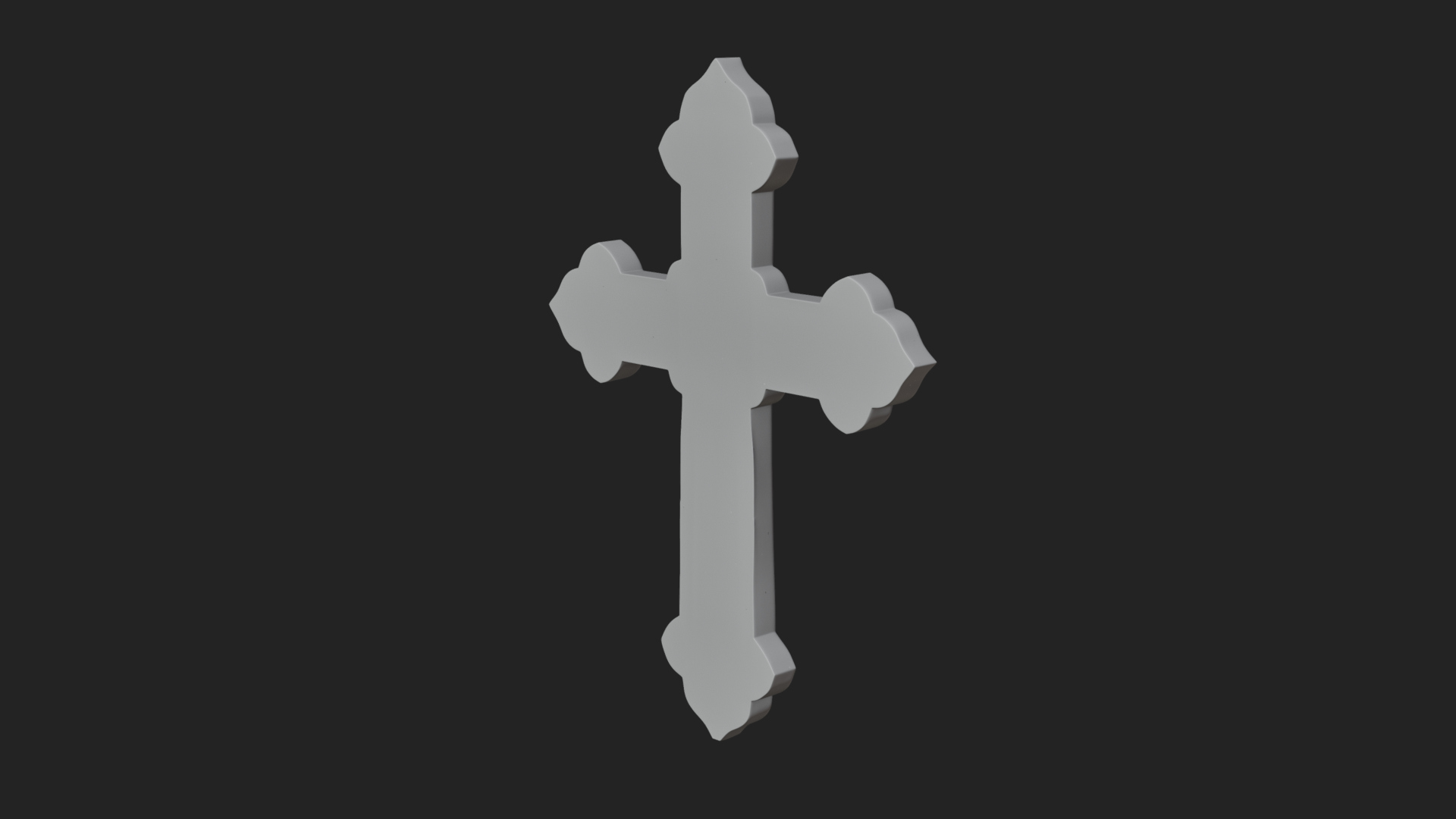 Carved Relief Wall Cross Design 135 3D Print Model 3D Model