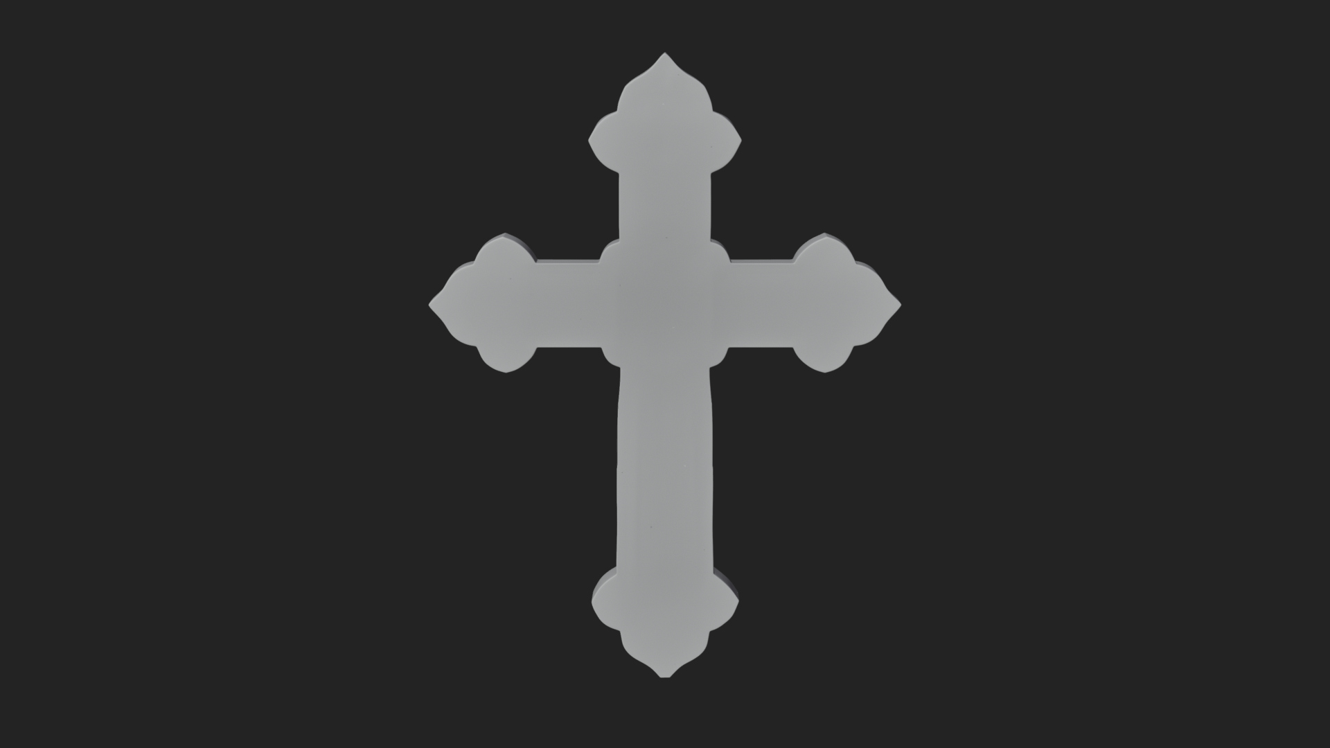 Carved Relief Wall Cross Design 135 3D Print Model 3D Model