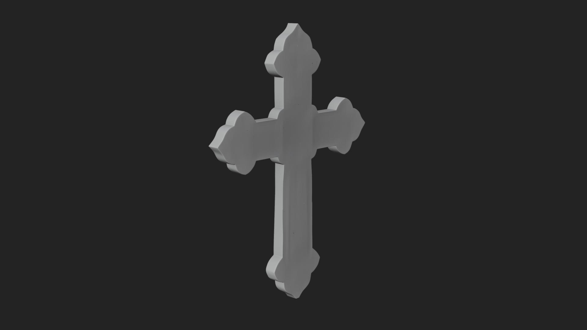Carved Relief Wall Cross Design 135 3D Print Model 3D Model