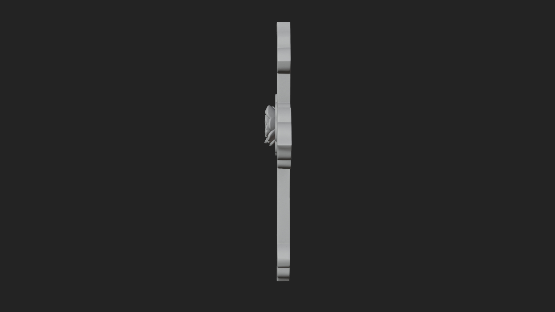 Carved Relief Wall Cross Design 135 3D Print Model 3D Model