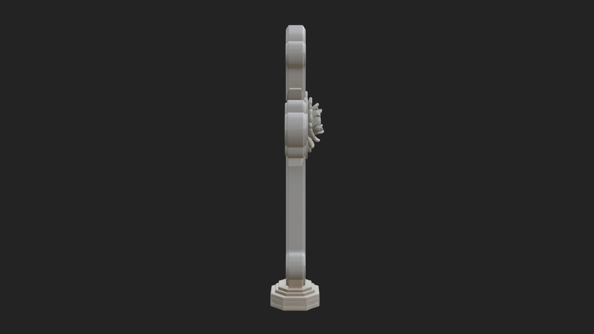 Carved Relief Wall Cross Design 138 3D Print Model 3D Model