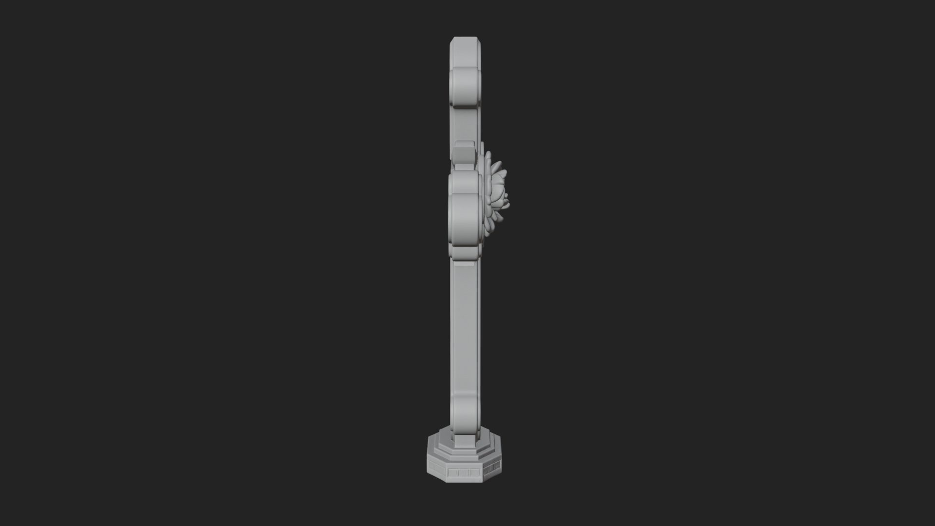 Carved Relief Wall Cross Design 138 3D Print Model 3D Model