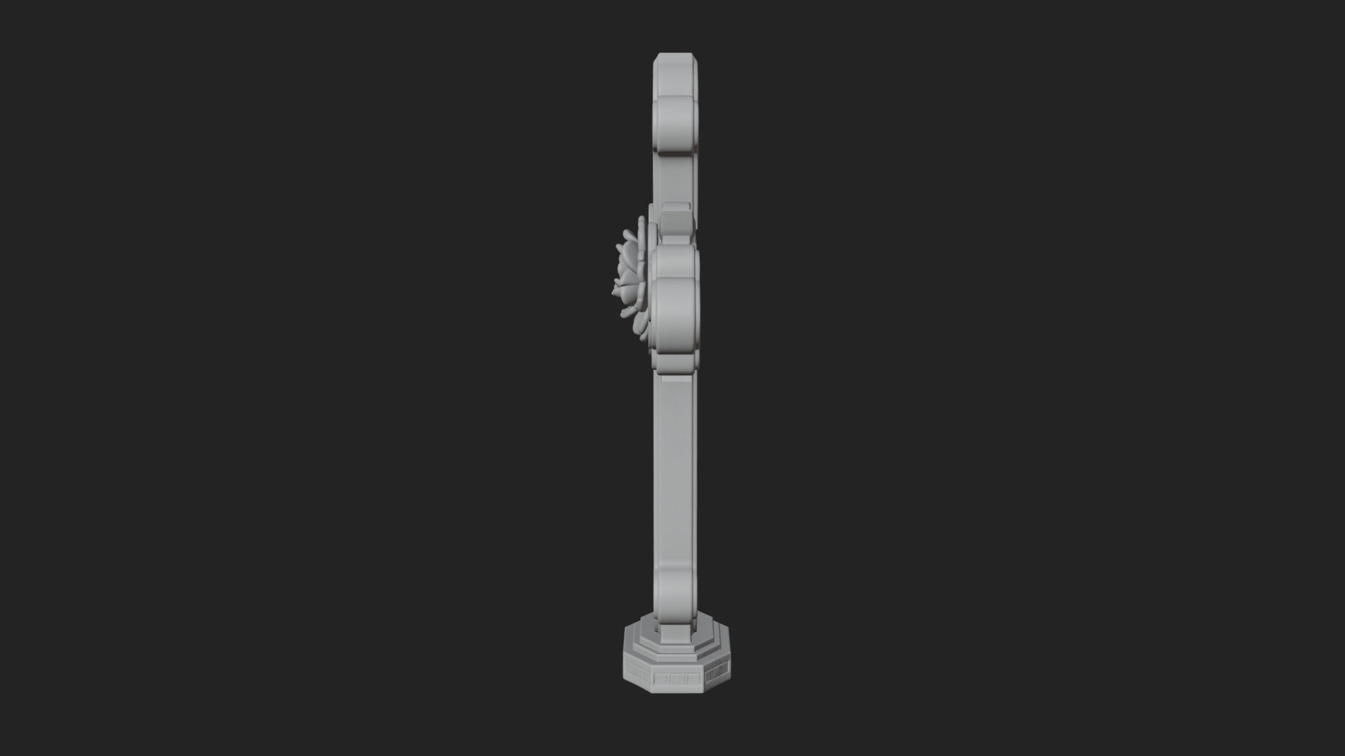 Carved Relief Wall Cross Design 138 3D Print Model 3D Model