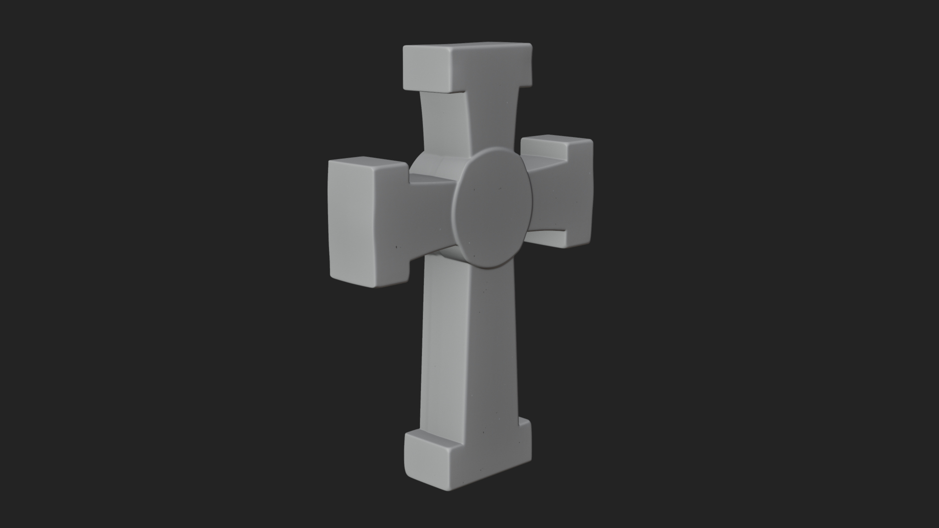 Carved Relief Wall Cross Design 139 3D Print Model 3D Model