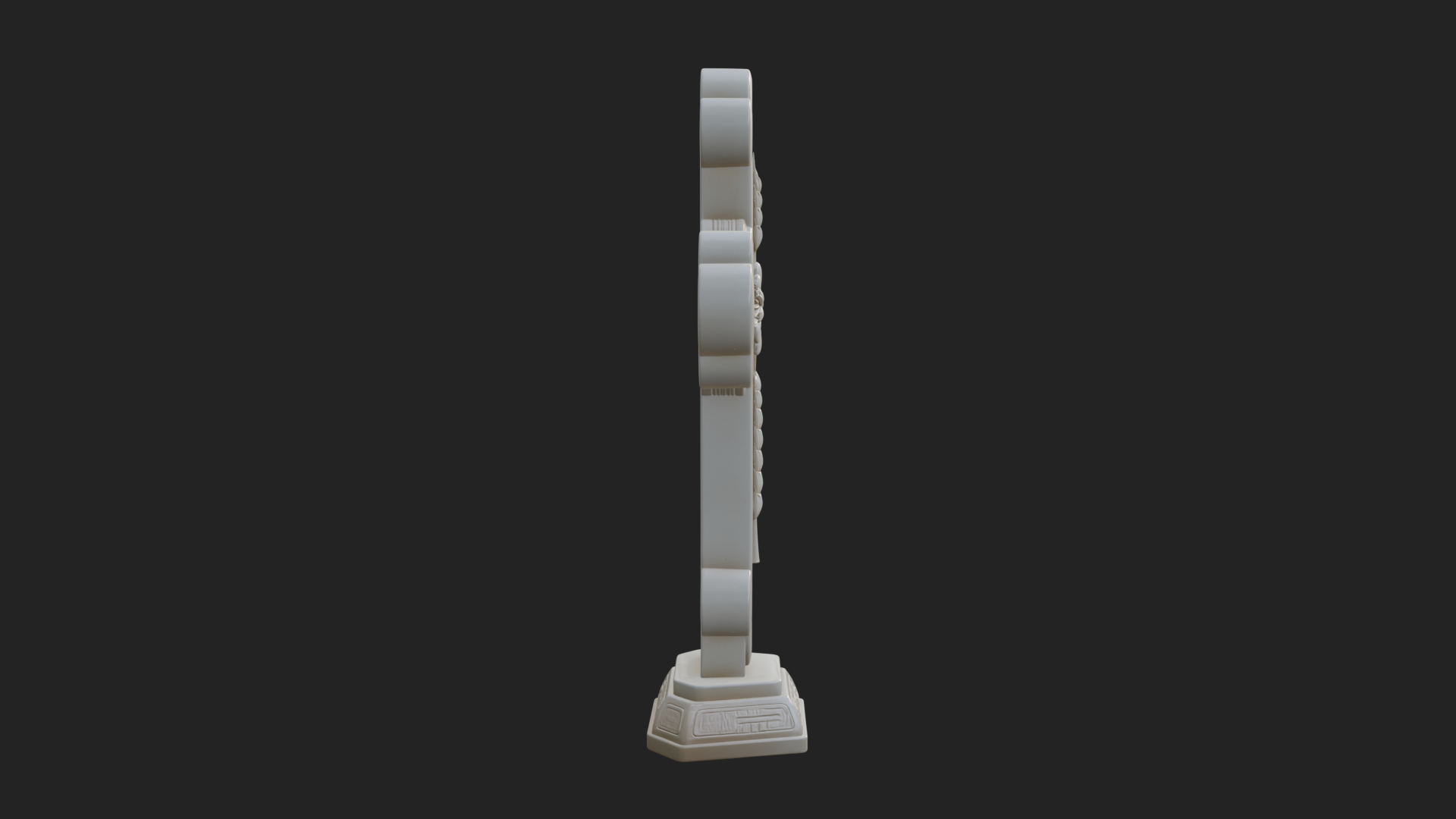Carved Relief Wall Cross Design 14 3D Print Model 3D Model