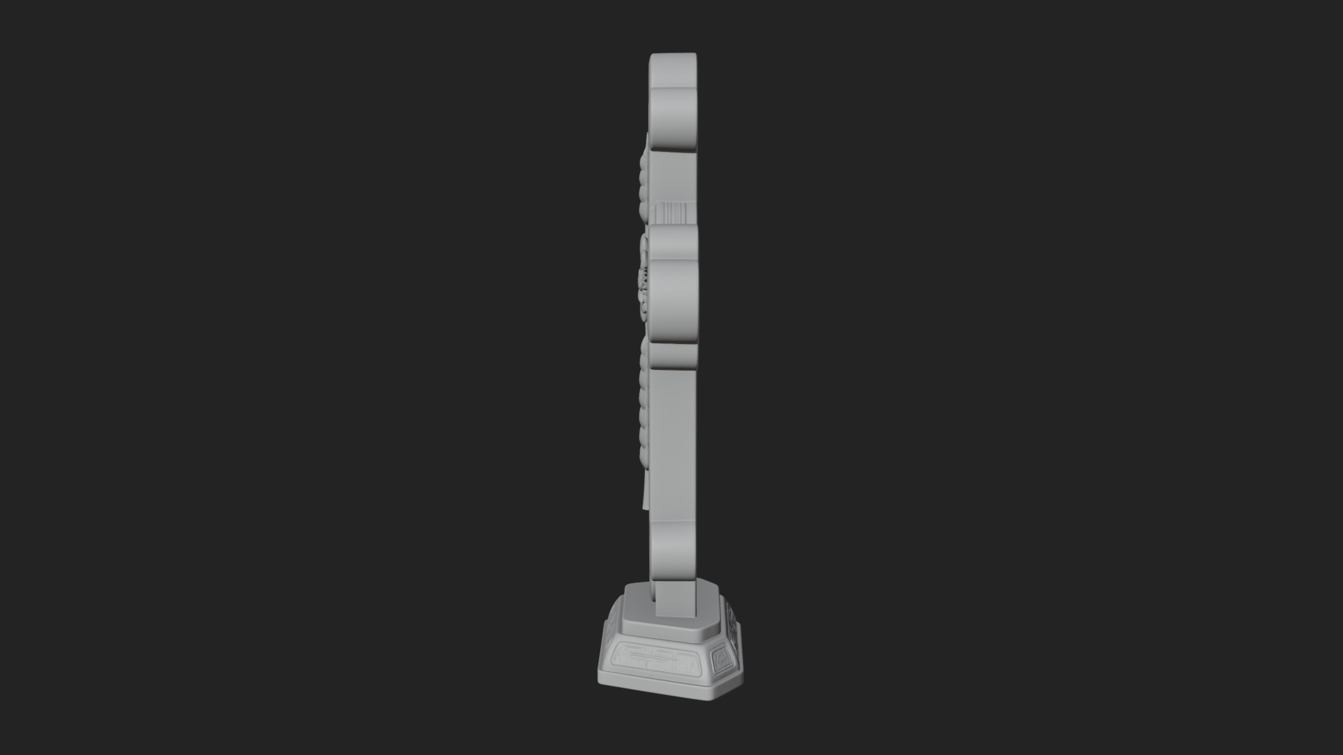 Carved Relief Wall Cross Design 14 3D Print Model 3D Model