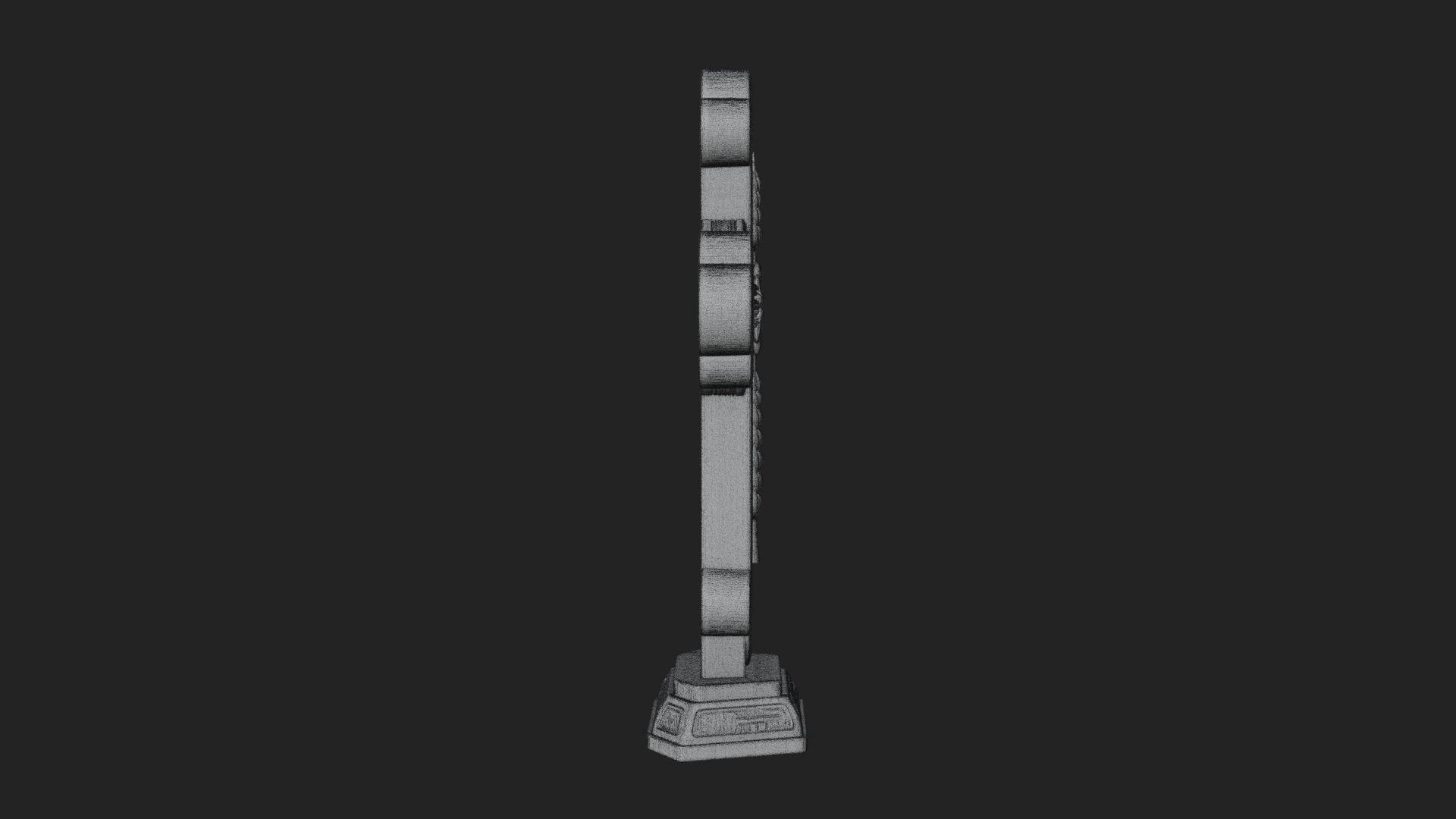 Carved Relief Wall Cross Design 14 3D Print Model 3D Model
