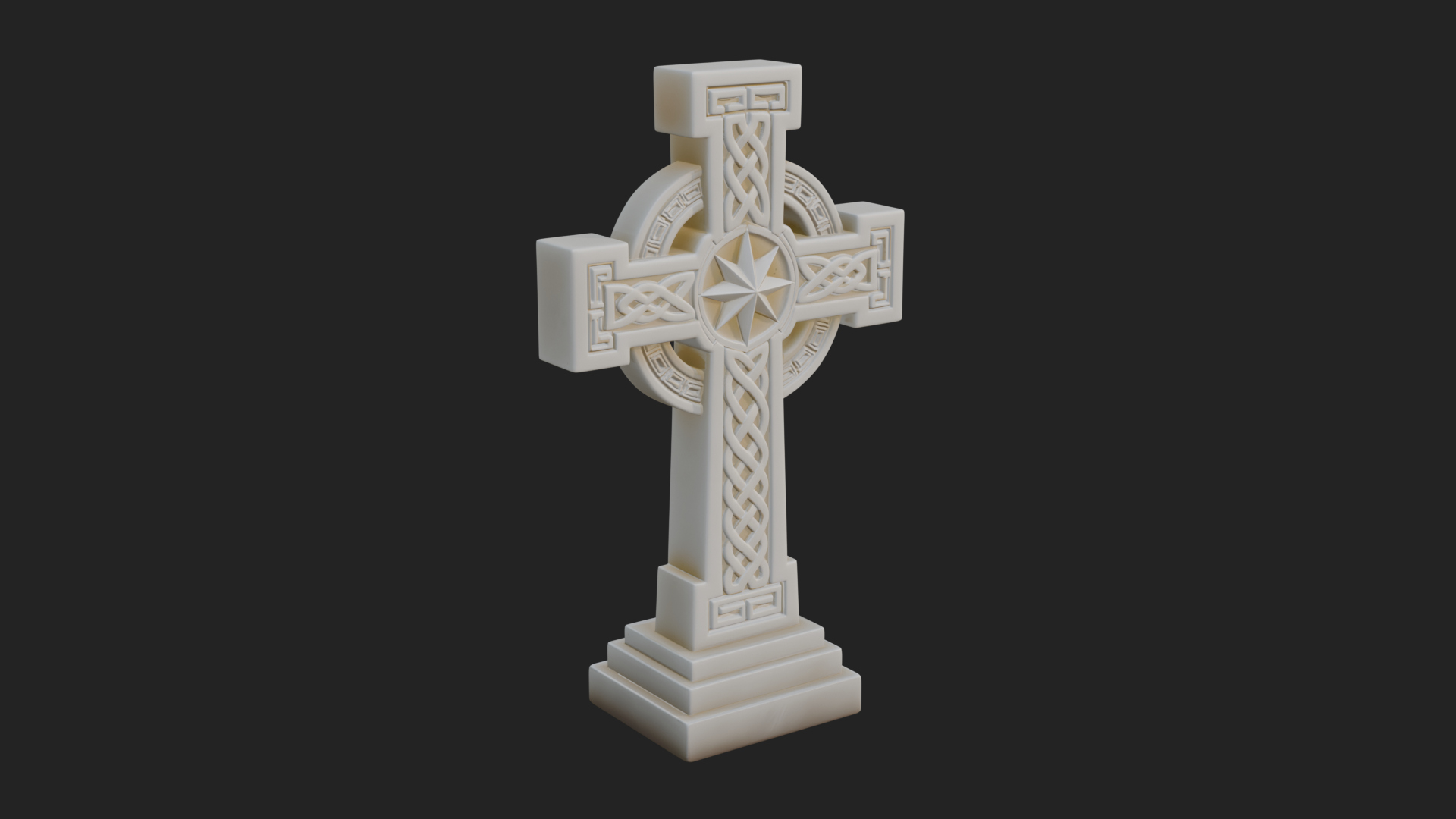 Carved Relief Wall Cross Design 140 3D Print Model 3D Model