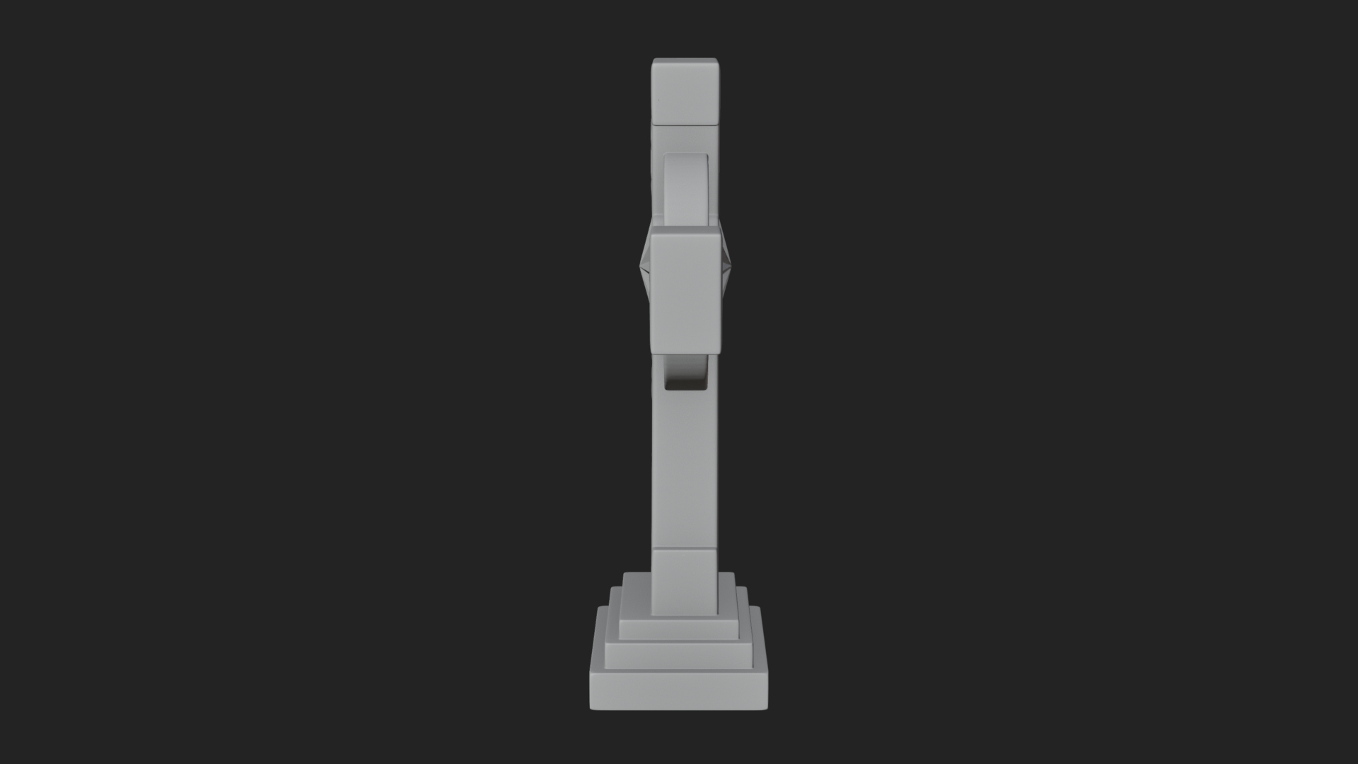 Carved Relief Wall Cross Design 140 3D Print Model 3D Model