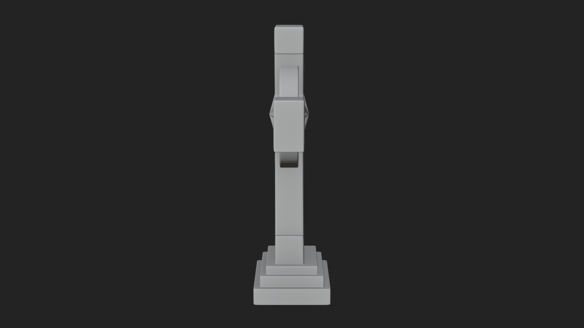 Carved Relief Wall Cross Design 140 3D Print Model 3D Model
