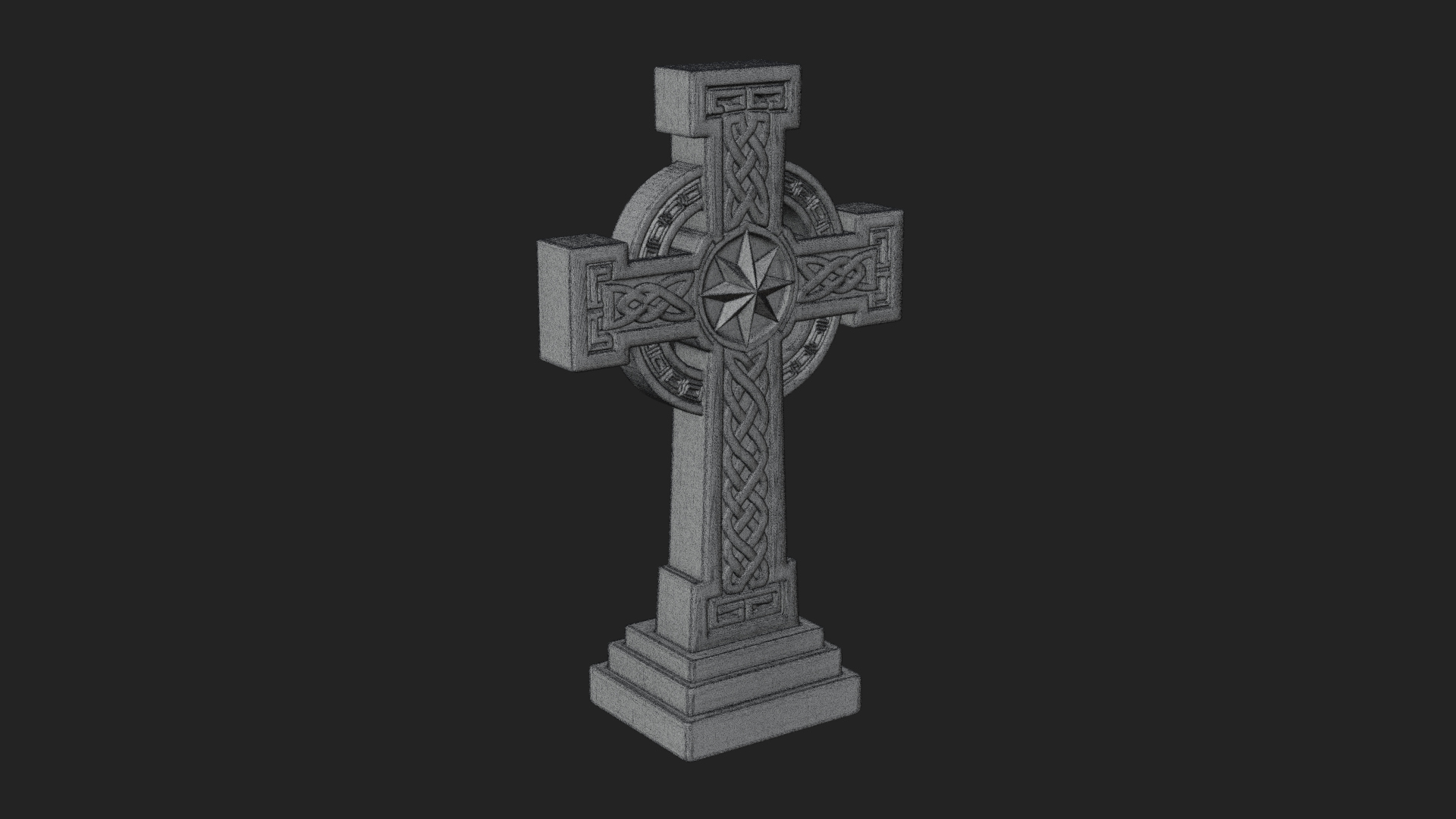 Carved Relief Wall Cross Design 140 3D Print Model 3D Model