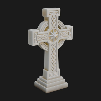 Carved Relief Wall Cross Design 140 3D Print Model