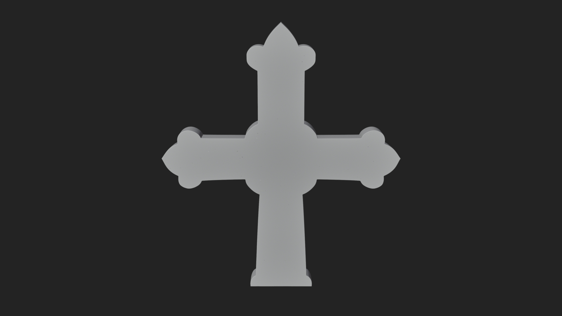 Carved Relief Wall Cross Design 142 3D Print Model 3D Model