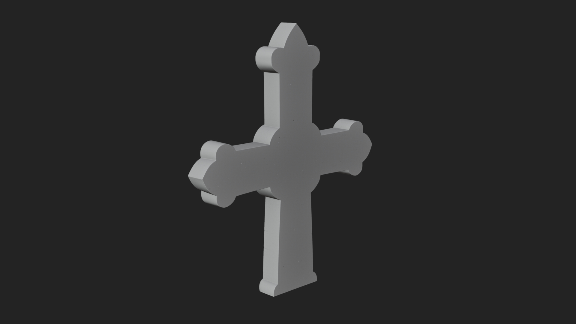 Carved Relief Wall Cross Design 142 3D Print Model 3D Model