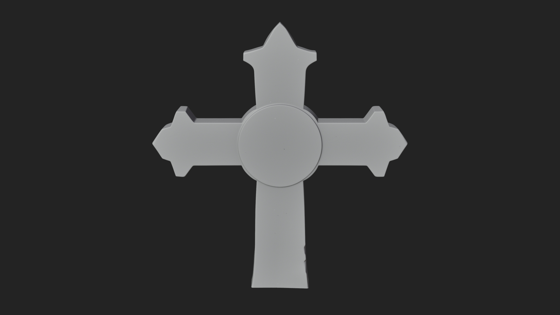 Carved Relief Wall Cross Design 143 3D Print Model 3D Model