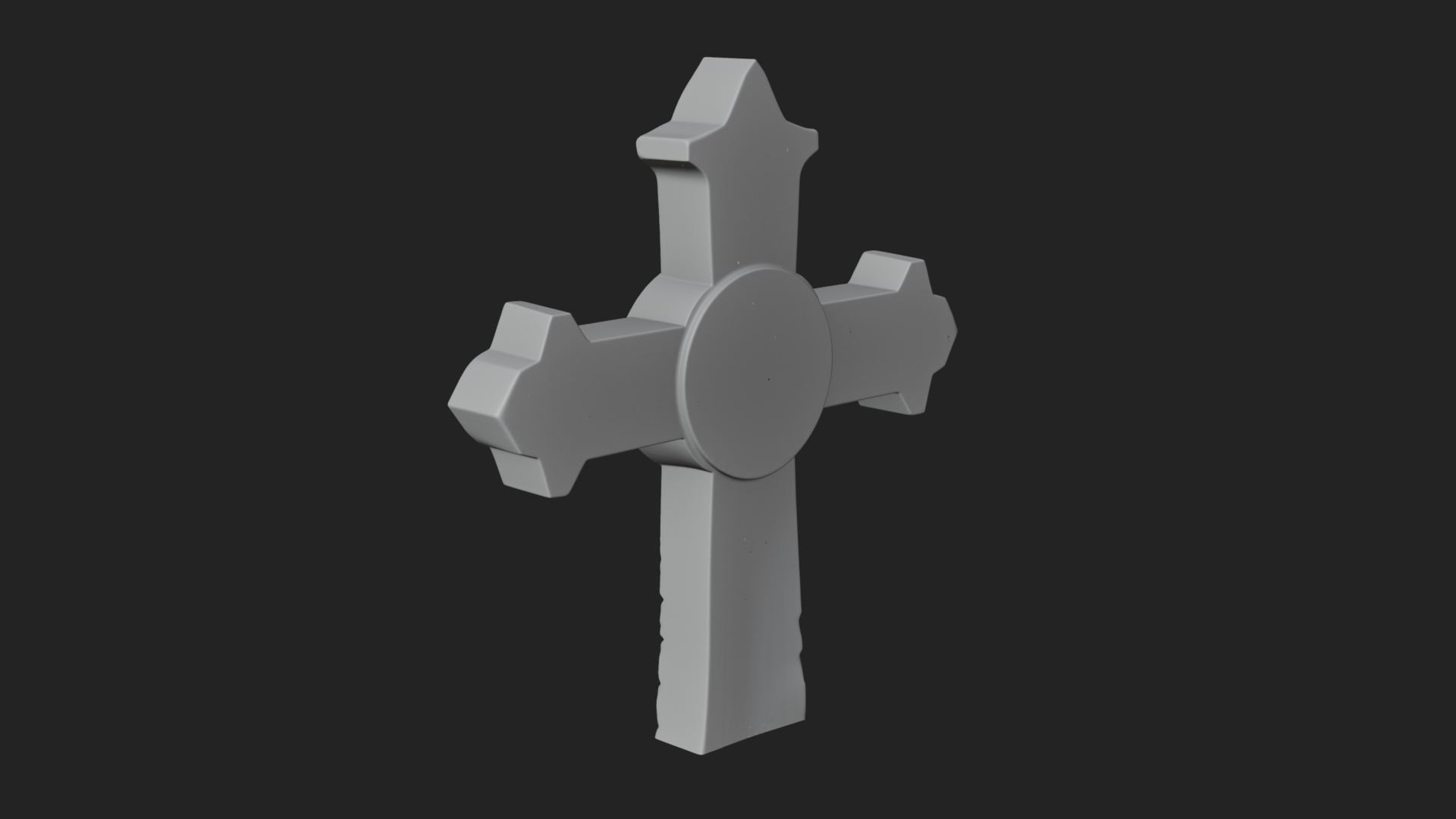 Carved Relief Wall Cross Design 143 3D Print Model 3D Model