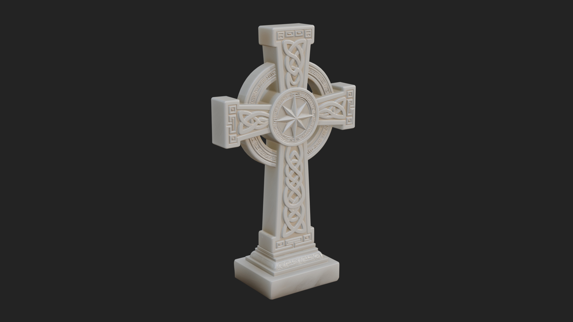 Carved Relief Wall Cross Design 146 3D Print Model 3D Model