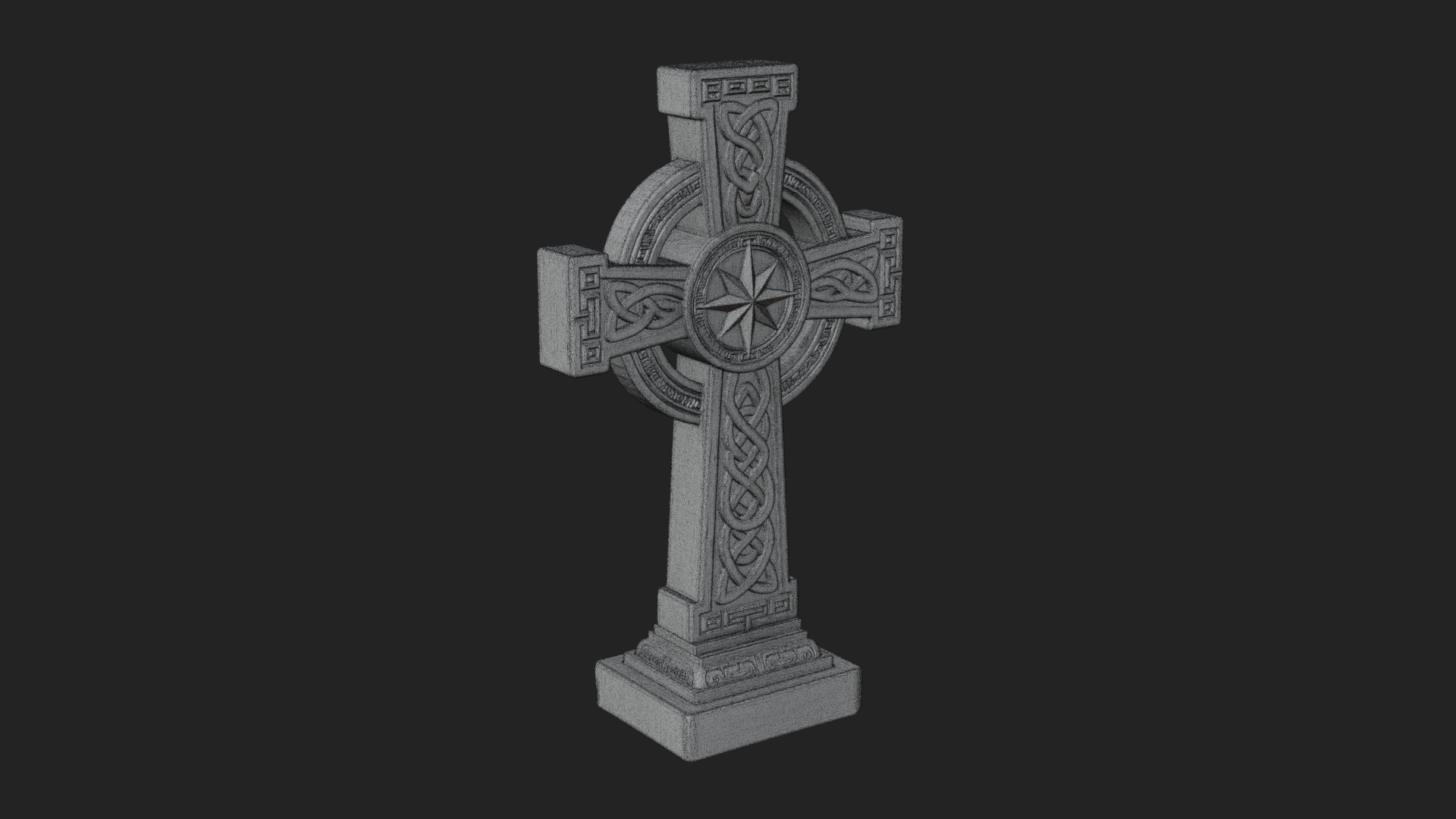 Carved Relief Wall Cross Design 146 3D Print Model 3D Model