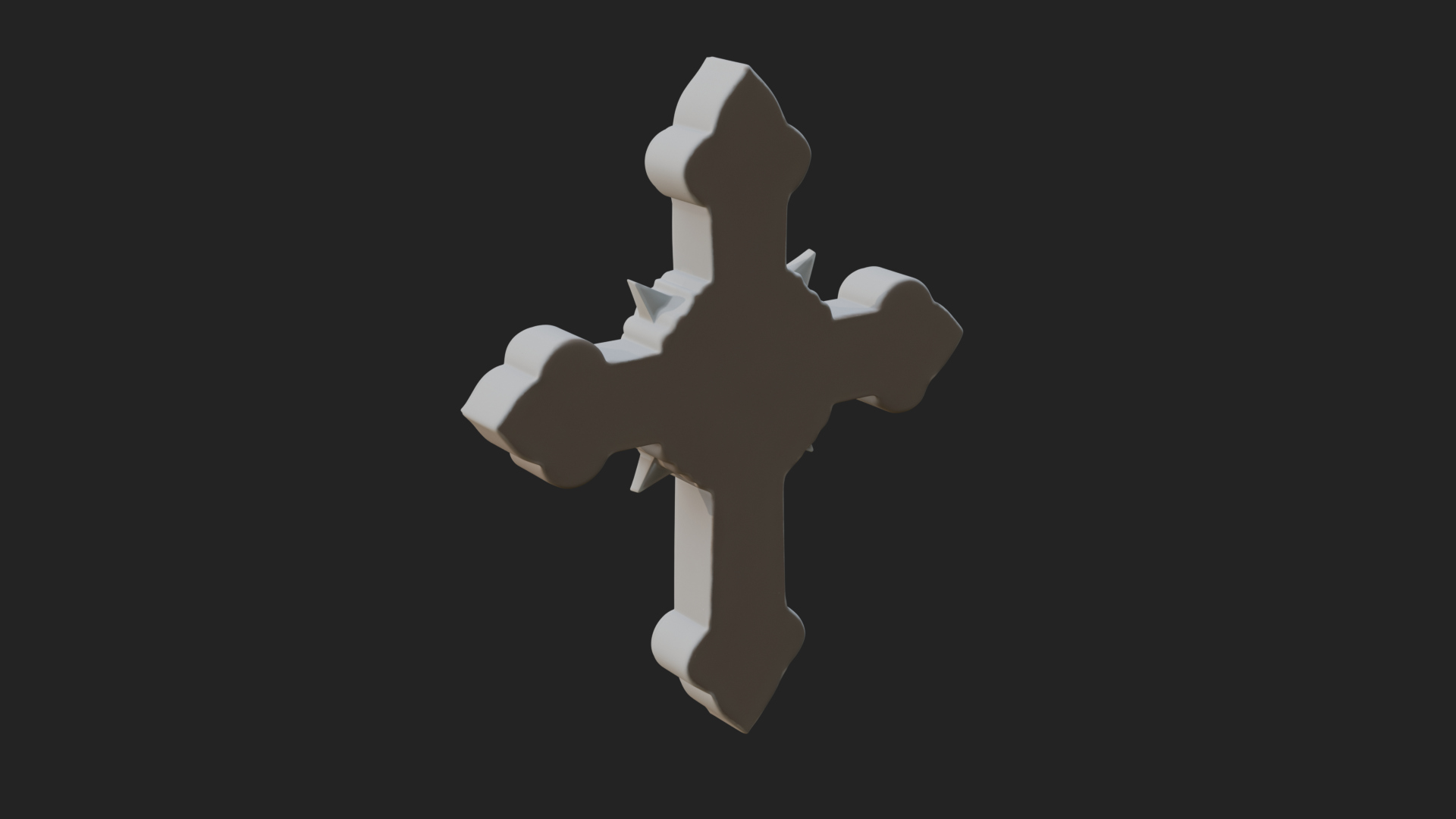 Carved Relief Wall Cross Design 147 3D Print Model 3D Model