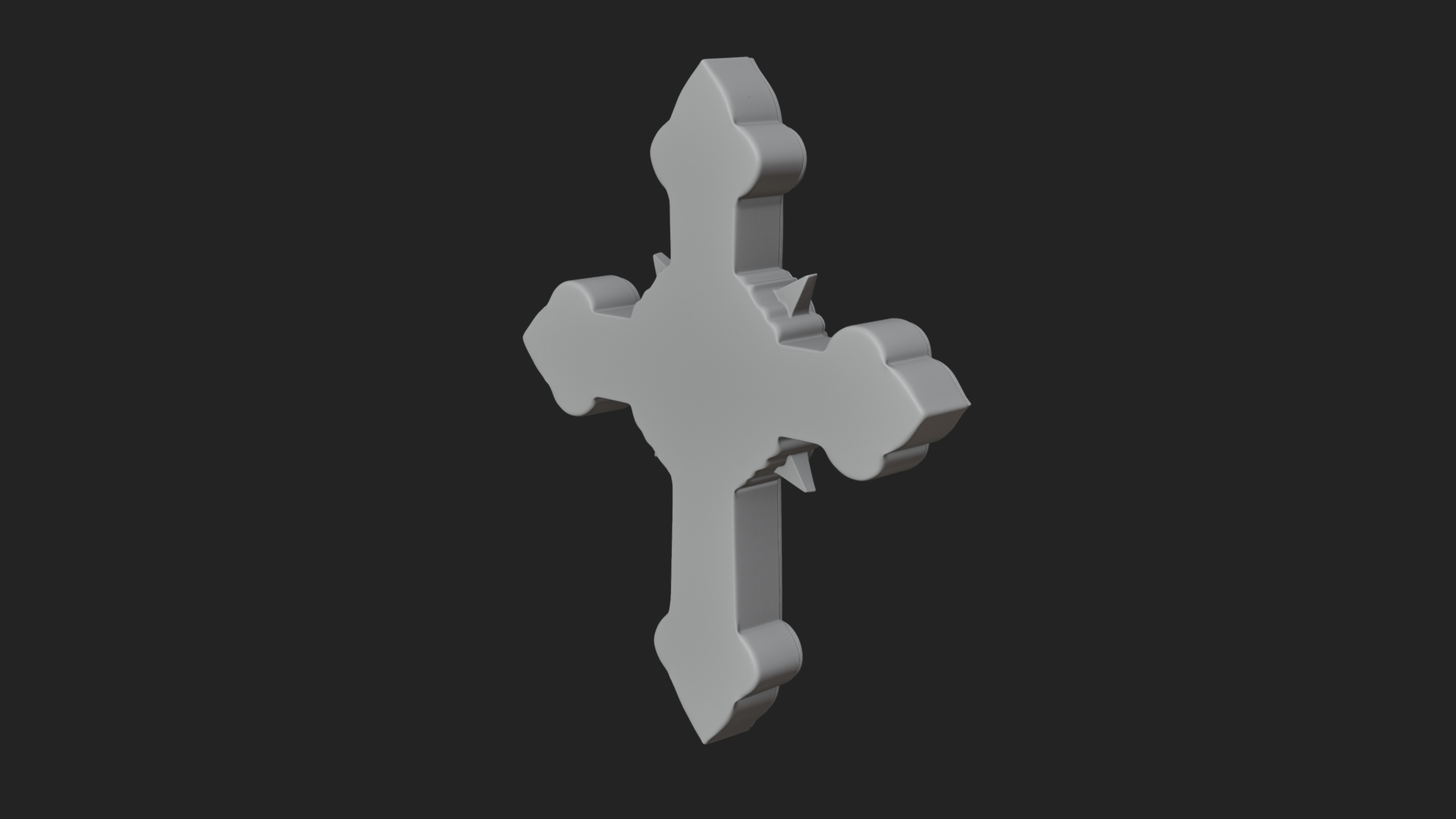 Carved Relief Wall Cross Design 147 3D Print Model 3D Model