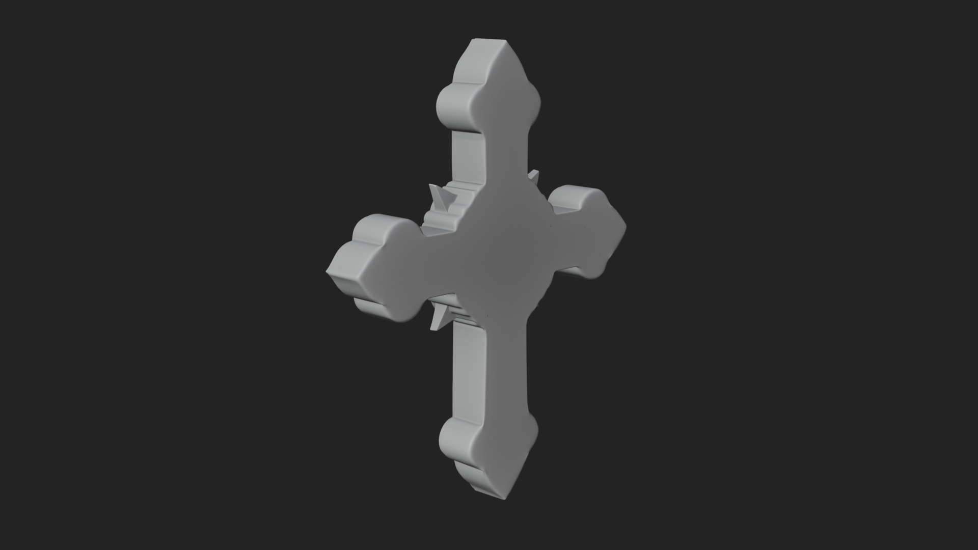 Carved Relief Wall Cross Design 147 3D Print Model 3D Model