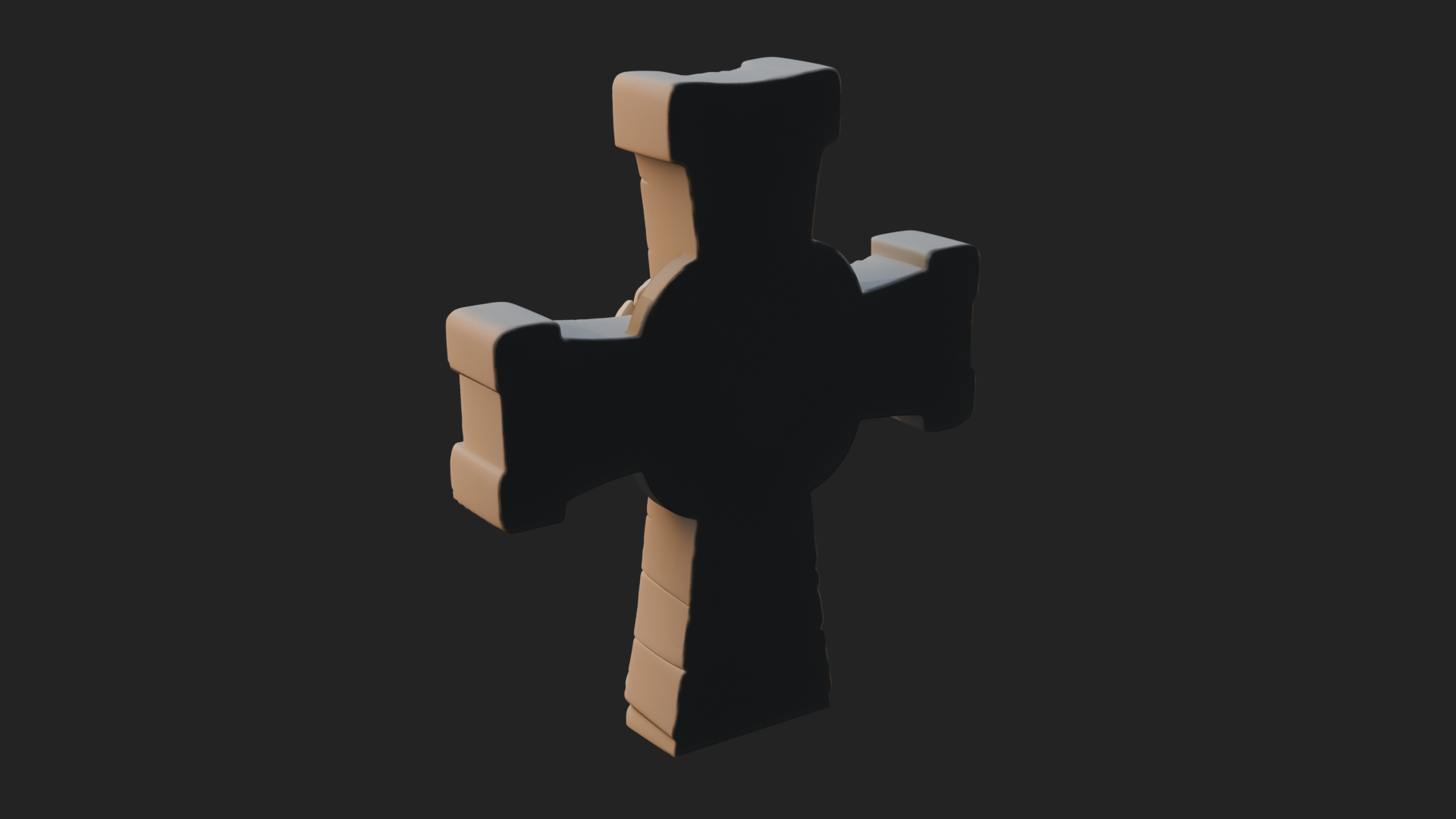 Carved Relief Wall Cross Design 148 3D Print Model 3D Model
