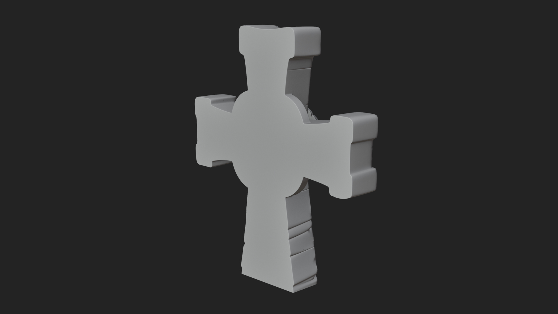 Carved Relief Wall Cross Design 148 3D Print Model 3D Model