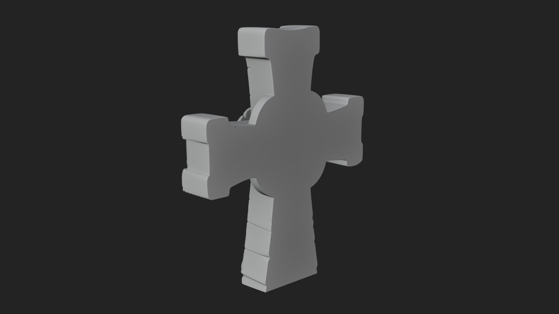 Carved Relief Wall Cross Design 148 3D Print Model 3D Model