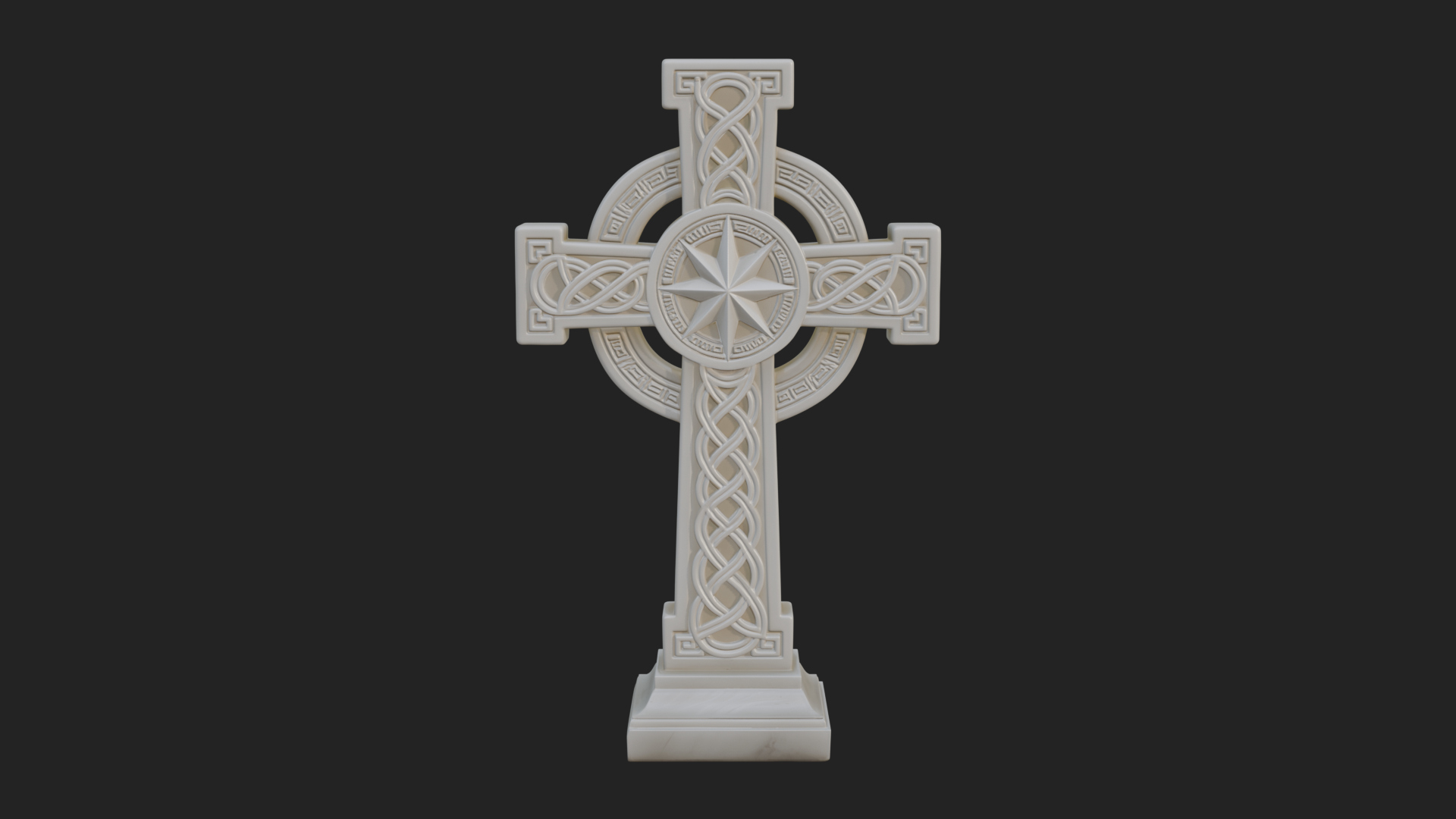 Carved Relief Wall Cross Design 149 3D Print Model 3D Model