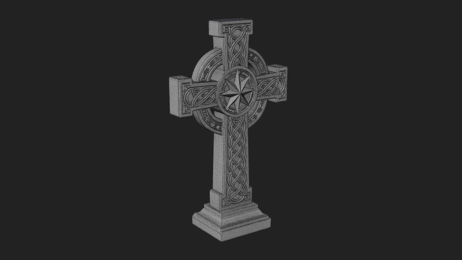Carved Relief Wall Cross Design 149 3D Print Model 3D Model